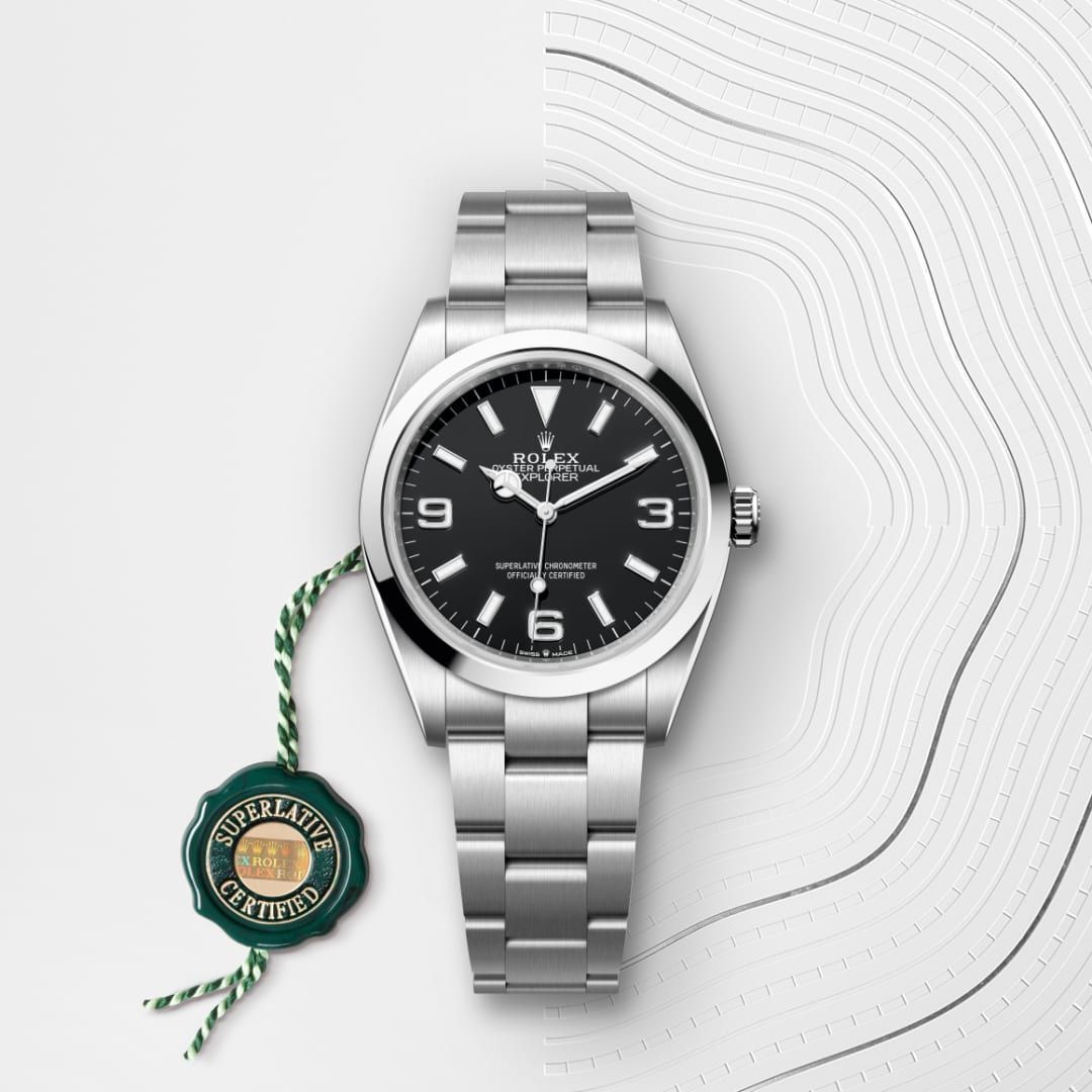 Rolex Explorer 36 in Oystersteel, M124270-0001 Ethos