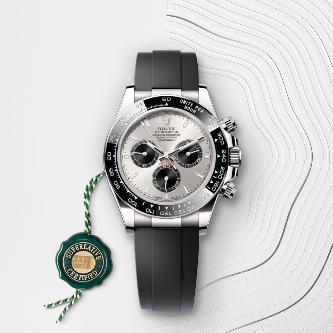 ROLEX DAYTONA クロノグラフ掛時計 Rolex Cosmograph Daytona in 18 ct white gold, M126519LN-0006 | Ethos