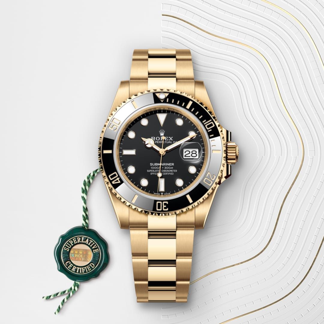 Rolex Submariner Date in 18 ct yellow gold, M126618LN-0002 Ethos