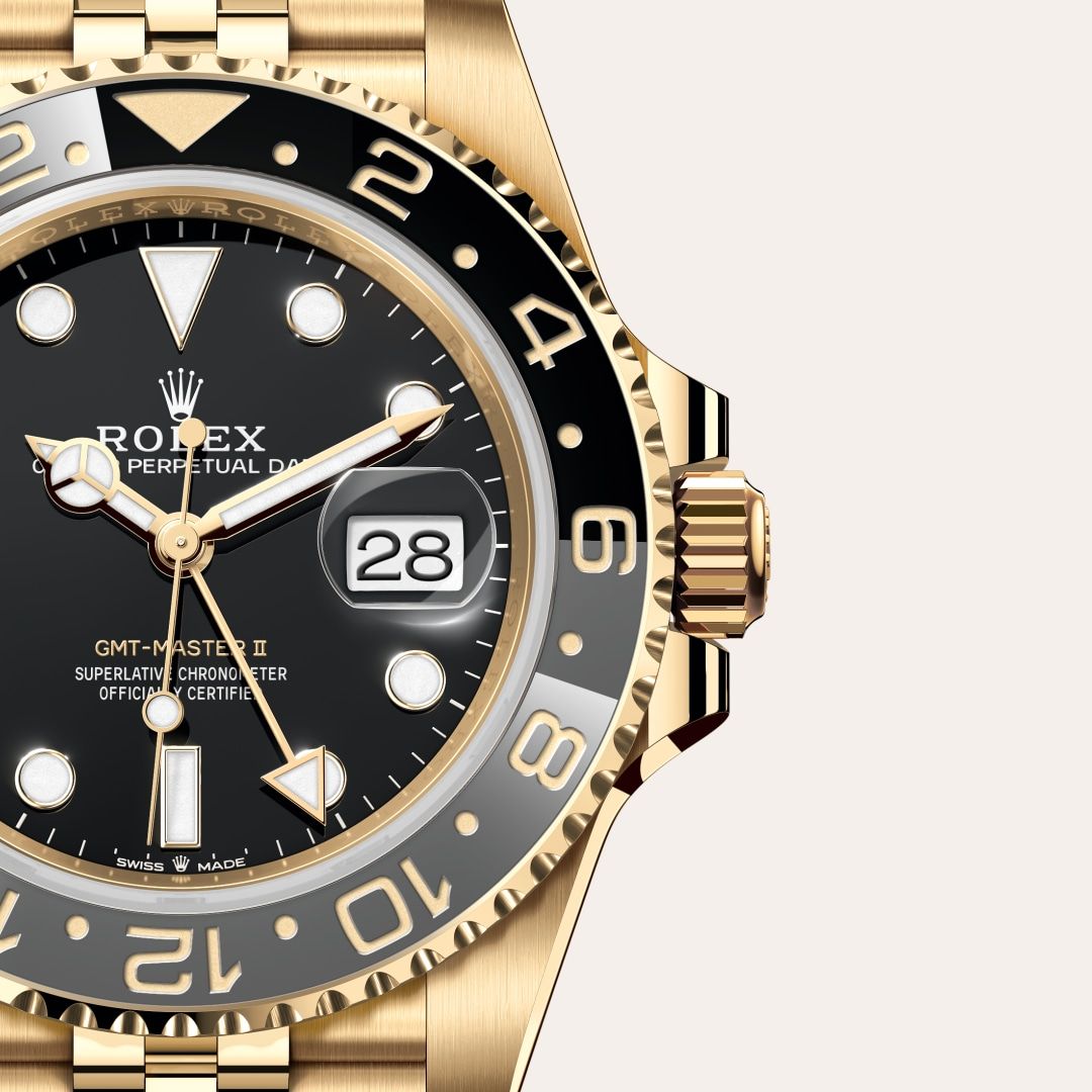 Rolex GMT-Master II in 18 ct yellow gold, M126718GRNR-0001 Ethos