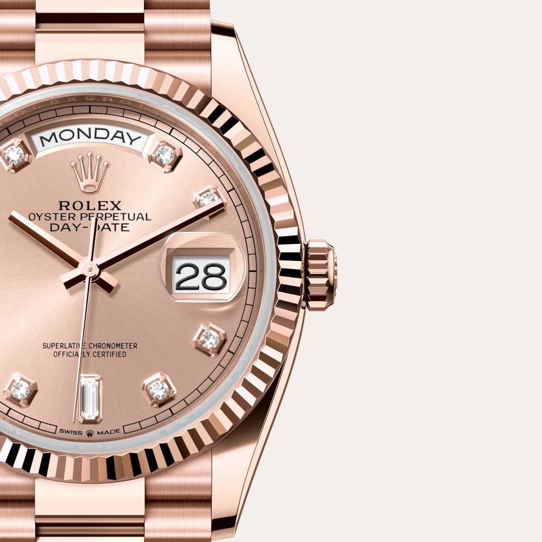 Rolex Day-Date 36 in 18 ct Everose gold, M128235-0009 Ethos