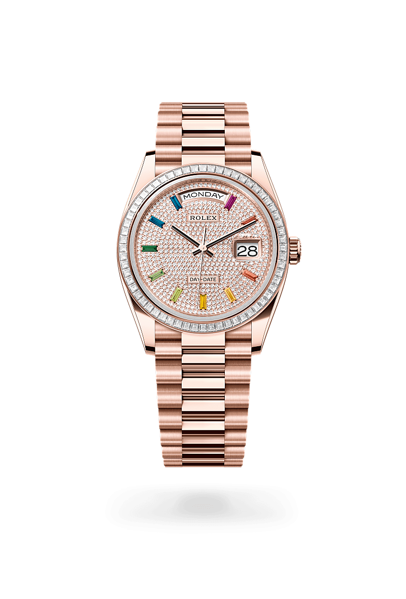 Rolex Day-Date 36 in 18 ct Everose gold, M128395TBR-0008 Ethos