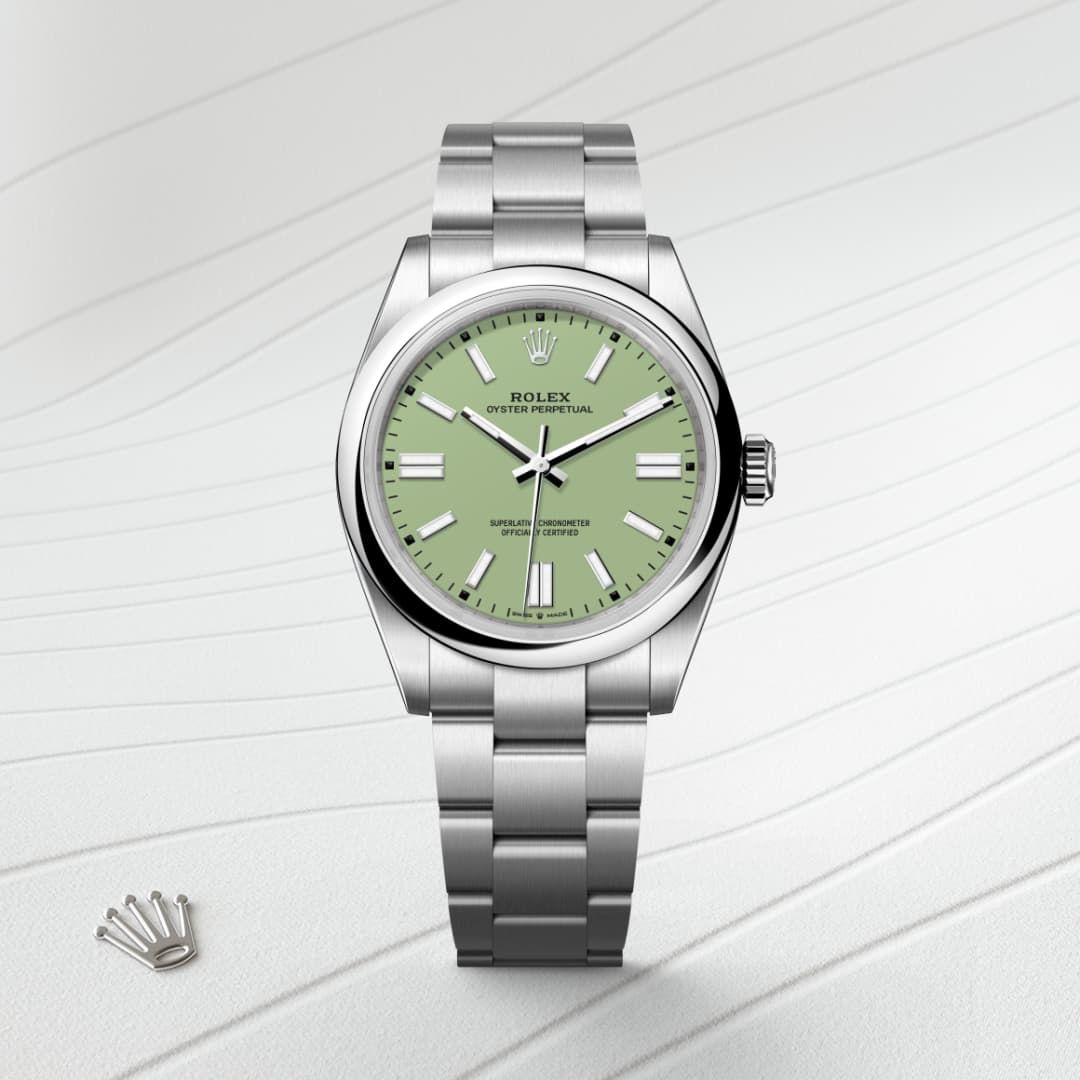 Oyster Perpetual Green Rolex Watches Rolex Oyster Perpetual 41 In