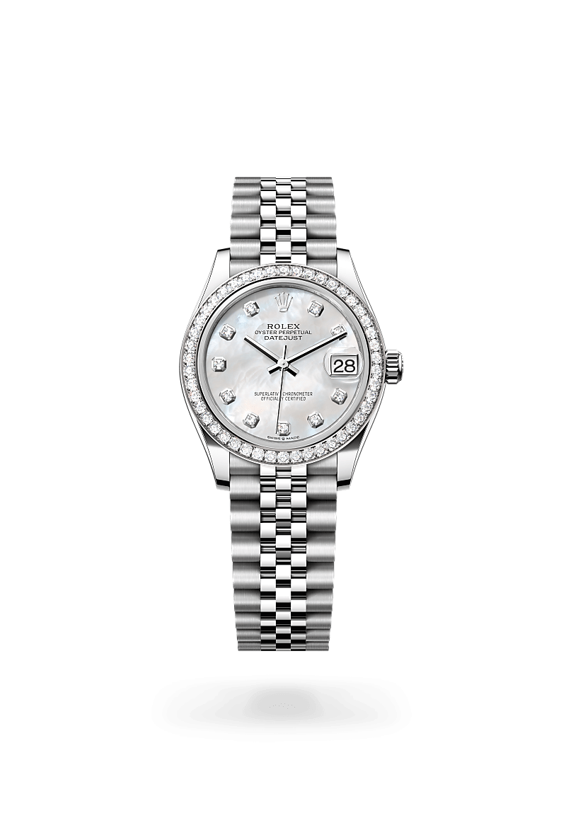 Rolex Datejust 31 in White Rolesor - combination of Oystersteel and white gold, M278384RBR-0008 - Ethos