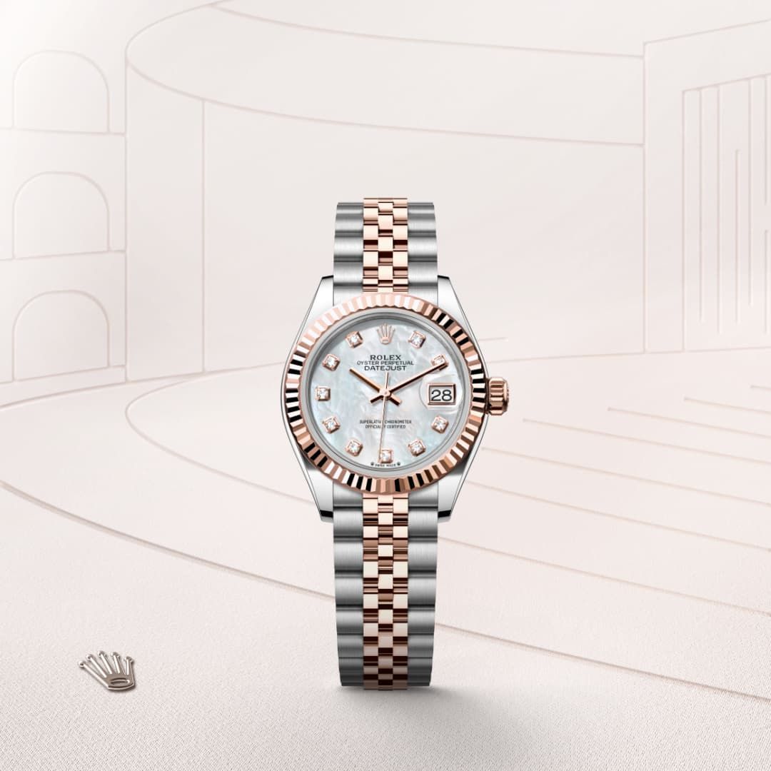 Rolex Lady-Datejust in Everose Rolesor combination of