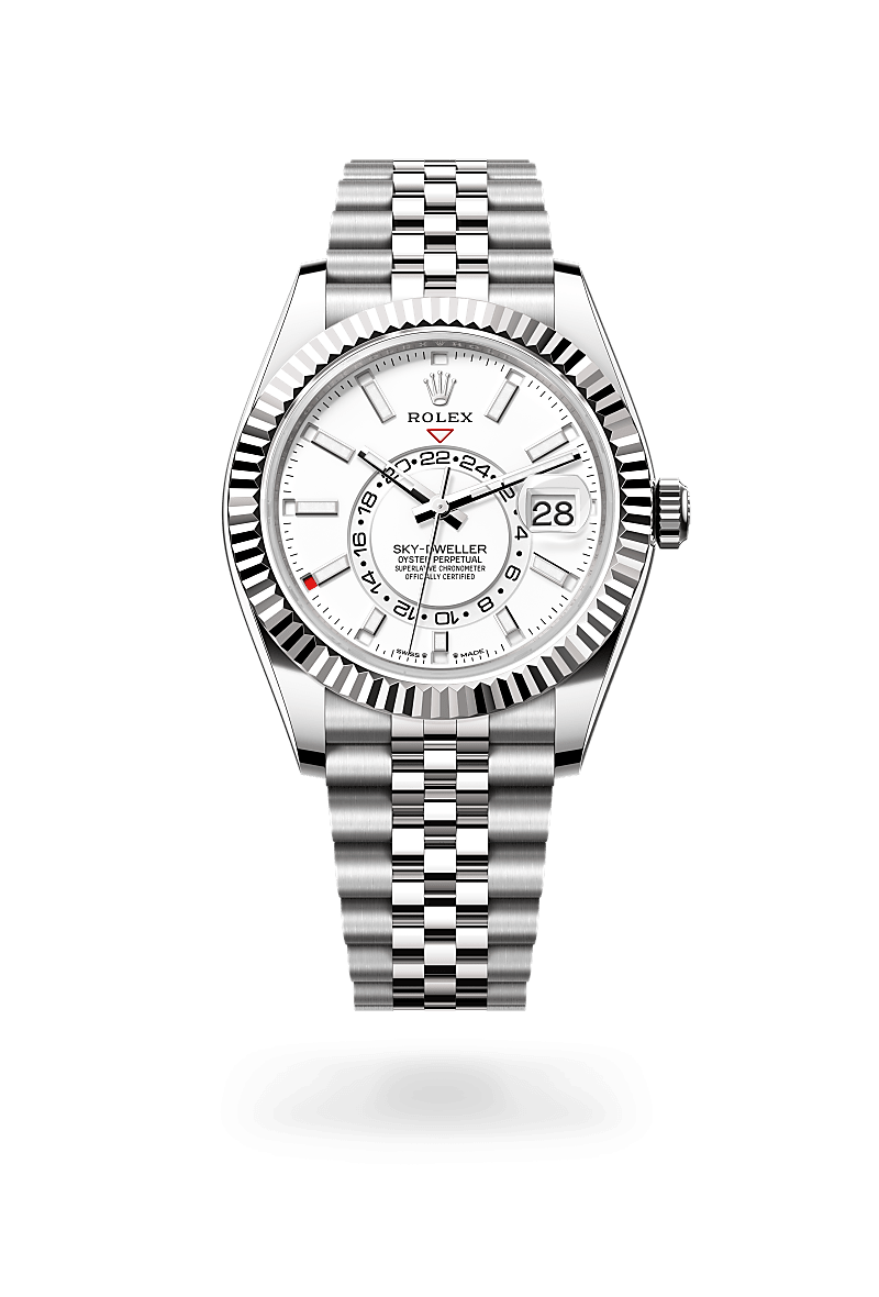 Rolex Sky-Dweller in White Rolesor - combination of Oystersteel and white gold, M336934-0004 - Ethos