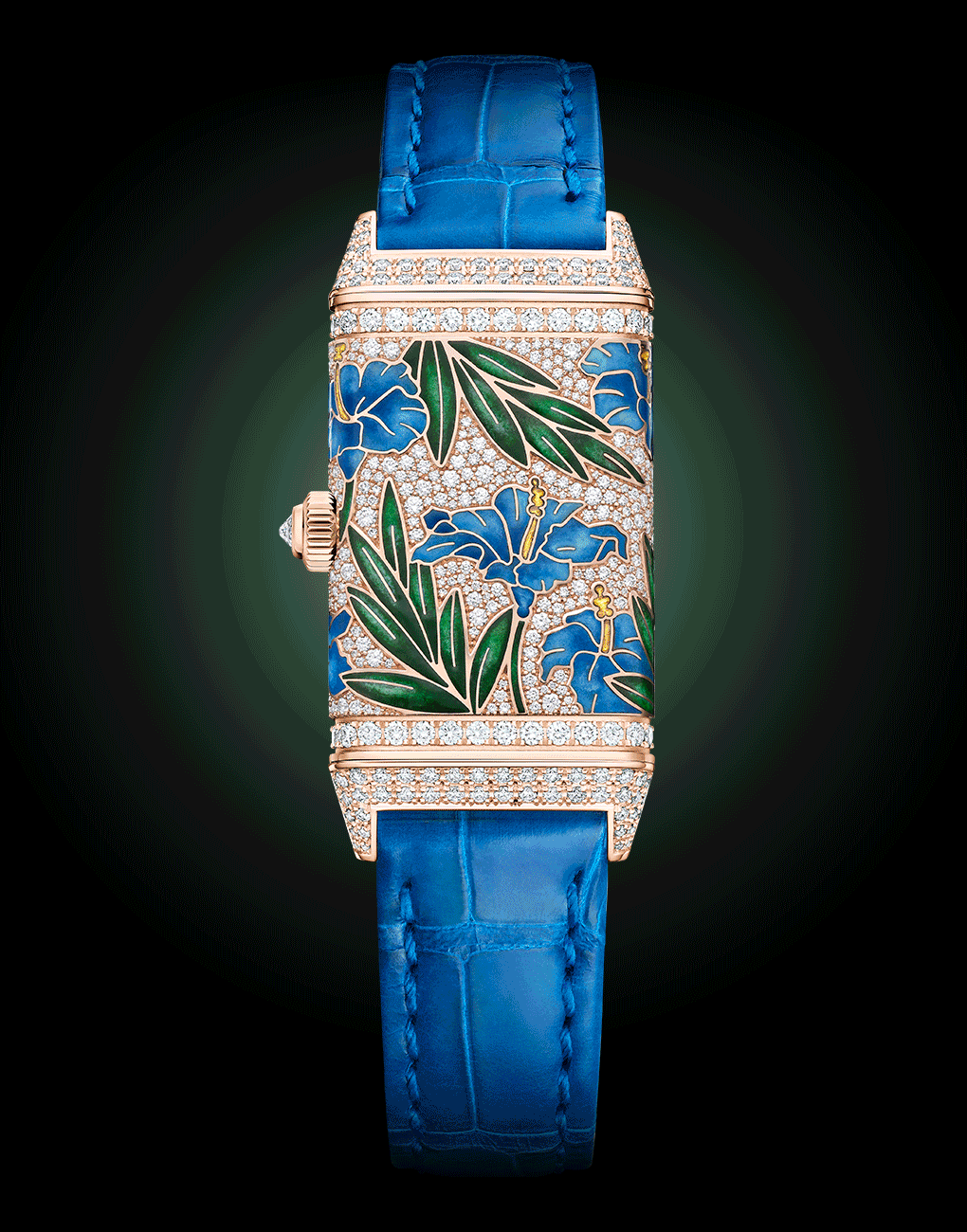 Jaeger-LeCoultre Reverso One Precious Flowers Pink Gold Watches Enamelled Watches Diamond watches