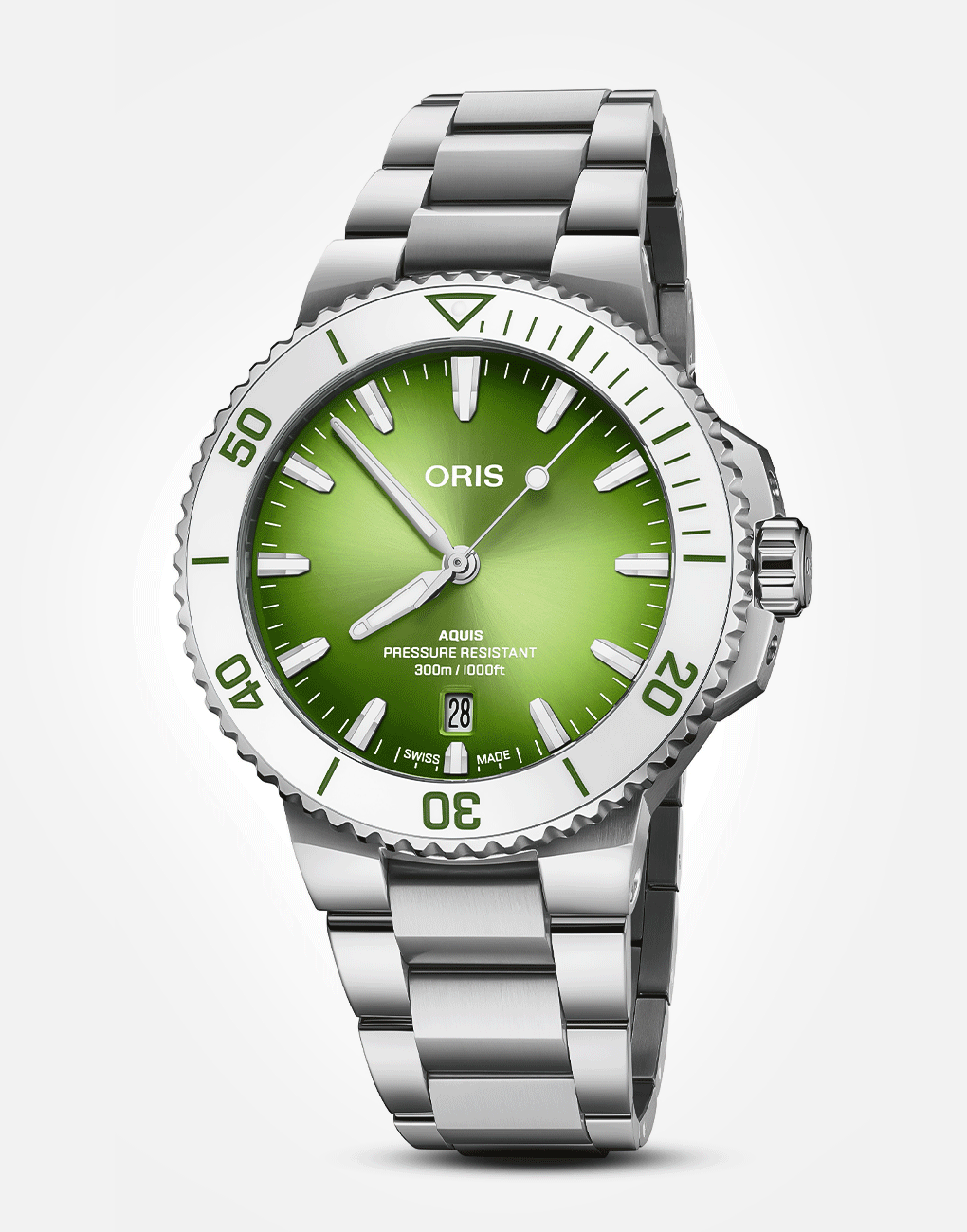 Oris Aquis Date 41.50MM Watermelon Watch Red dial green dial stainless steel watch