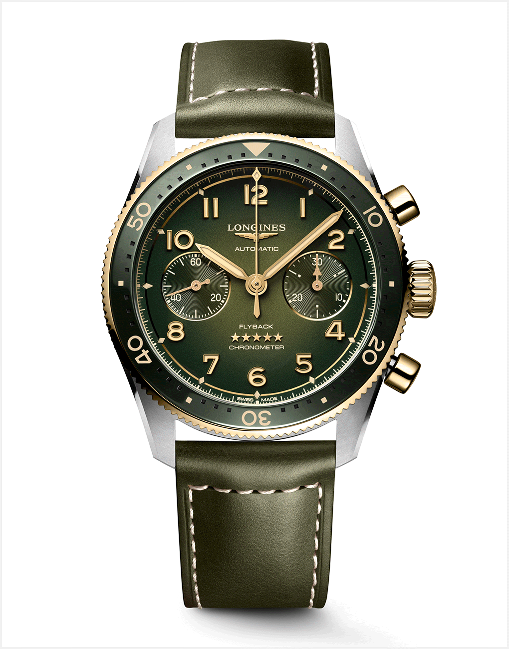 Longines Spirit Flyback With Gold