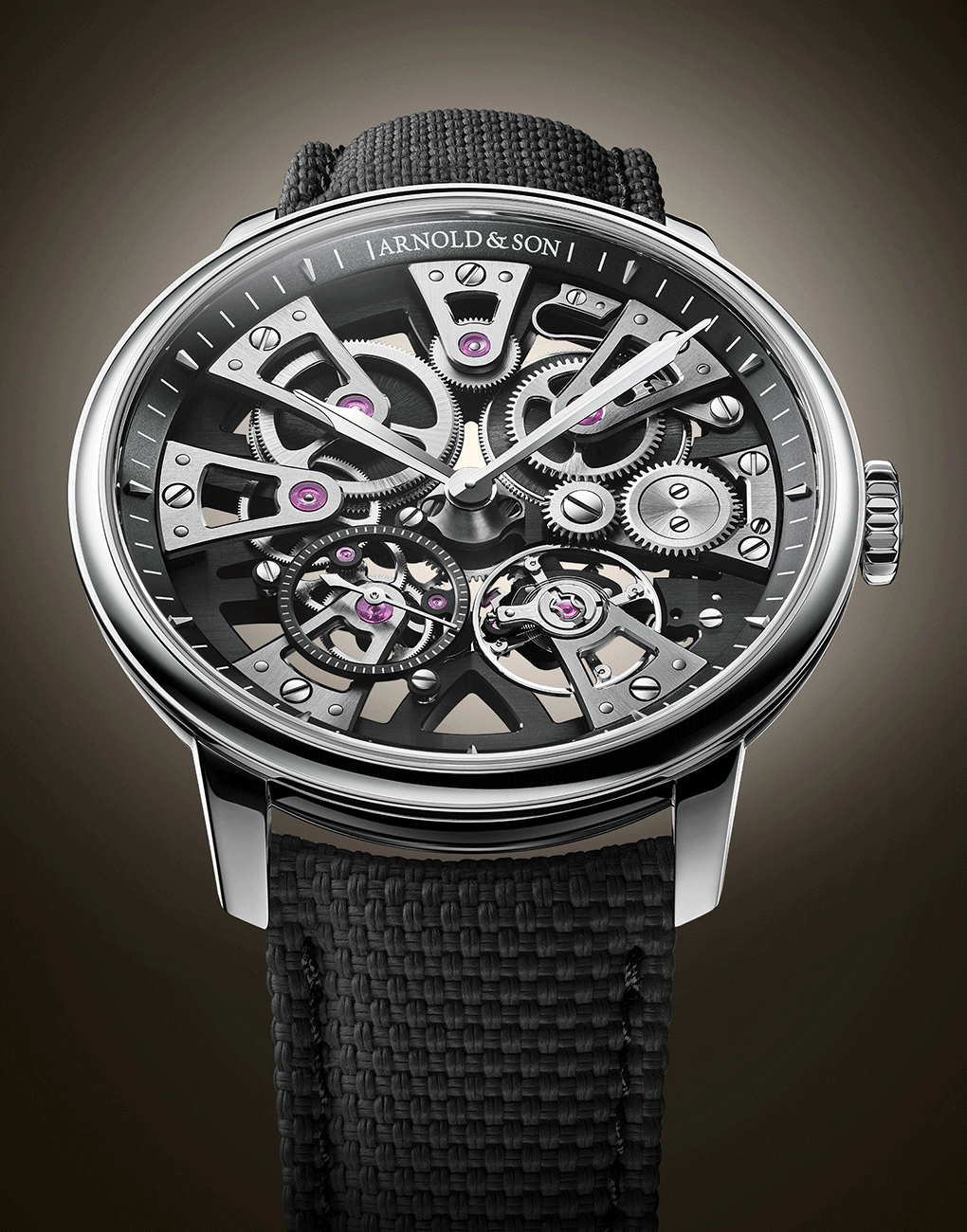 Arnold & Son Nebula 40 Steel Black and Golden